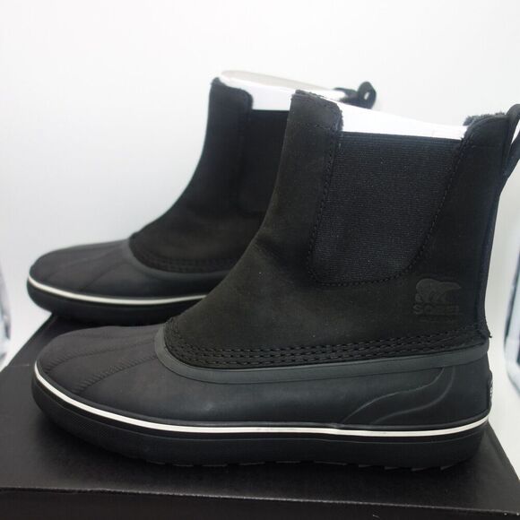 NEW Sorel Cheyanne Metro Chelsea WaterProof Pull On Boots Men's Size 13 BLACK - Picture 3 of 10